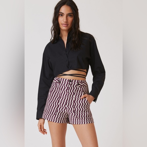 Anthropologie Maeve High-Rise A-Line Shorts